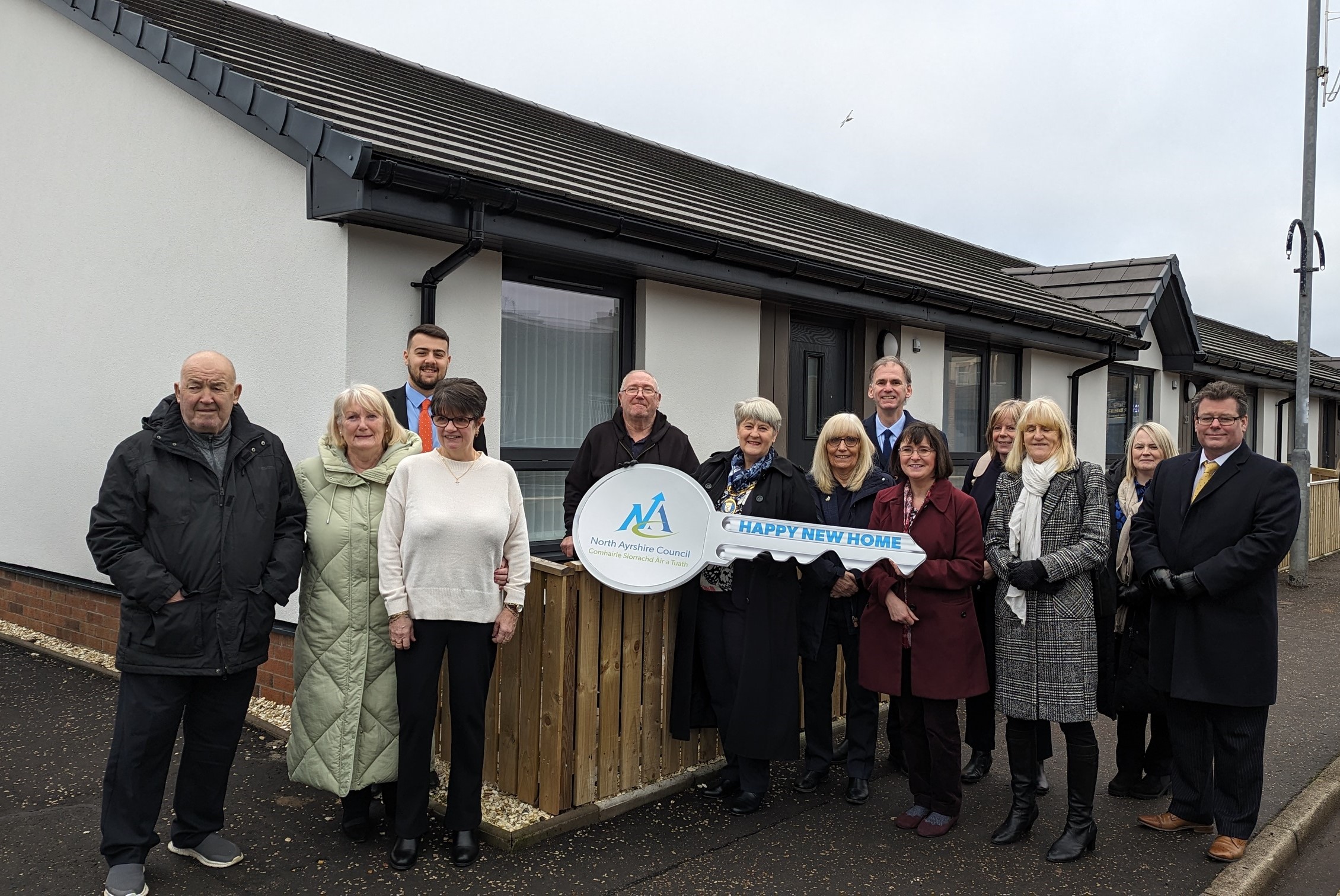 Council housing development officially opens in Stevenston Scottish